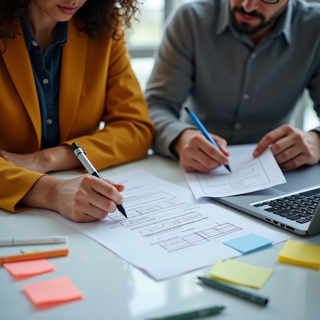 Exercițiu de project scoping cu participanți la workshop