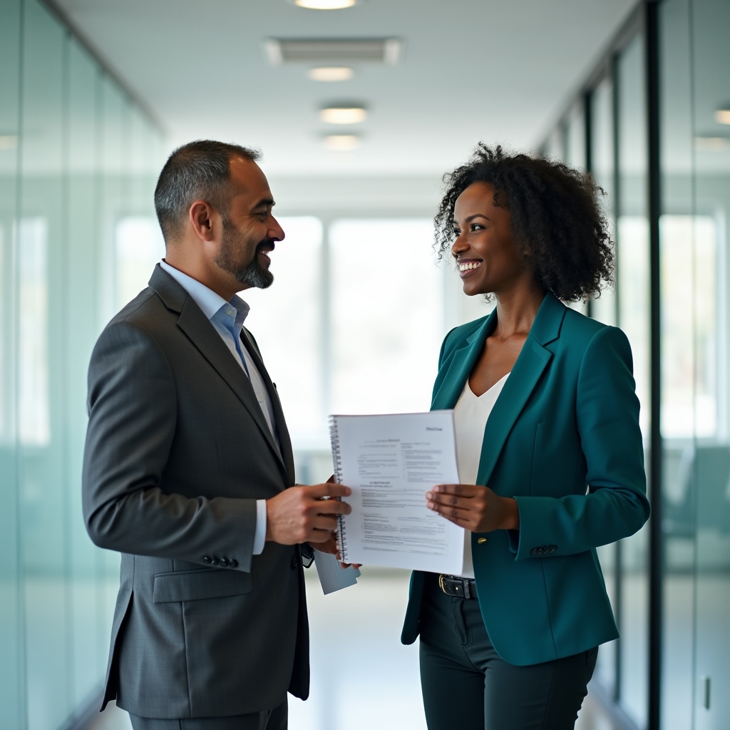 Facilitatori Libera Safe discutând strategii de training în birou